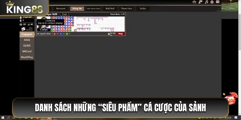 Các “siêu phẩm” mà sảnh đang cung cấp