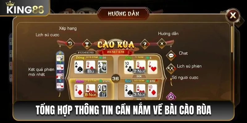 Tổng hợp thông tin cần nắm về bài cào rùa